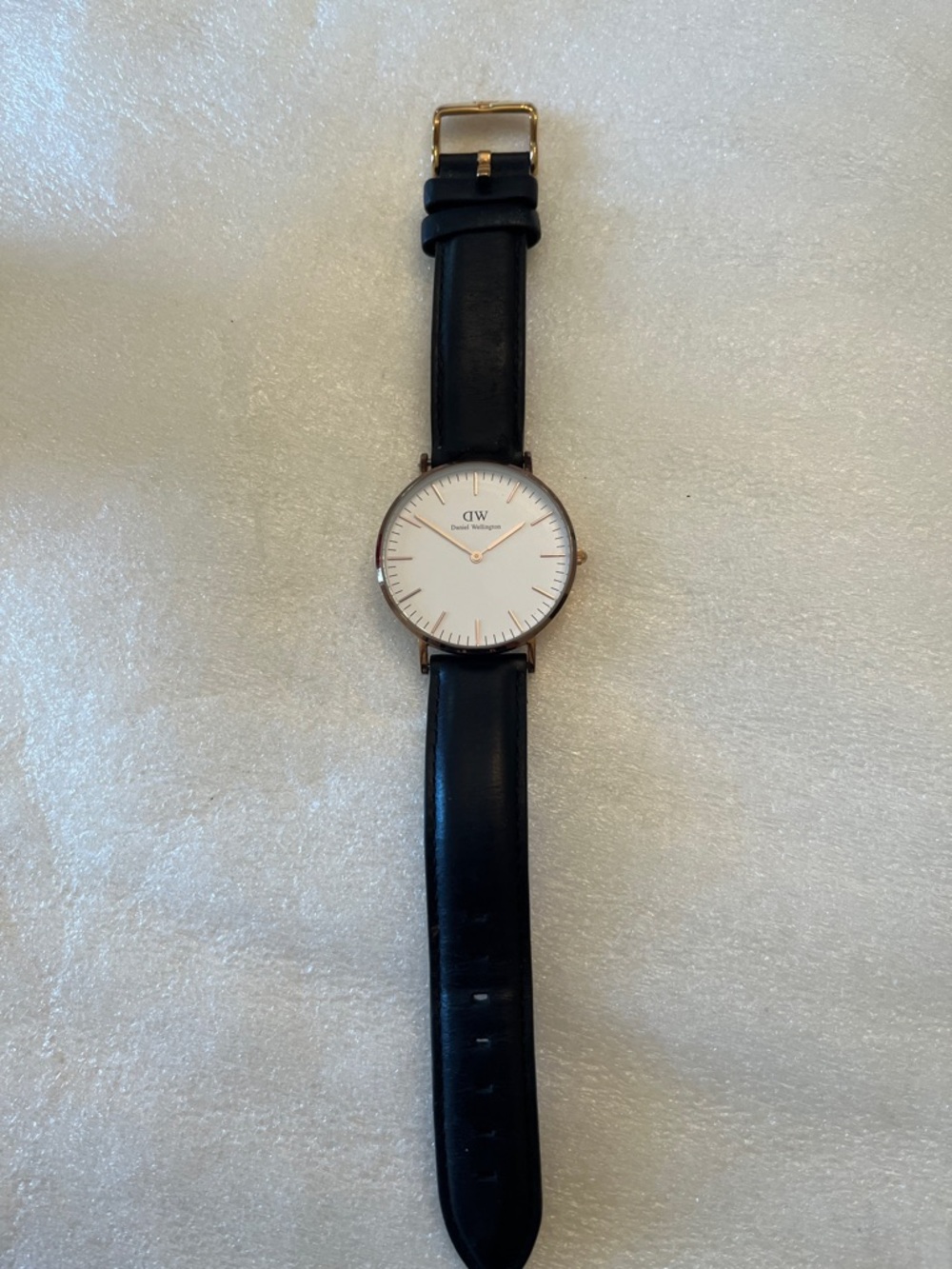 Daniel Wellington Classic Black Leather Men's Watch